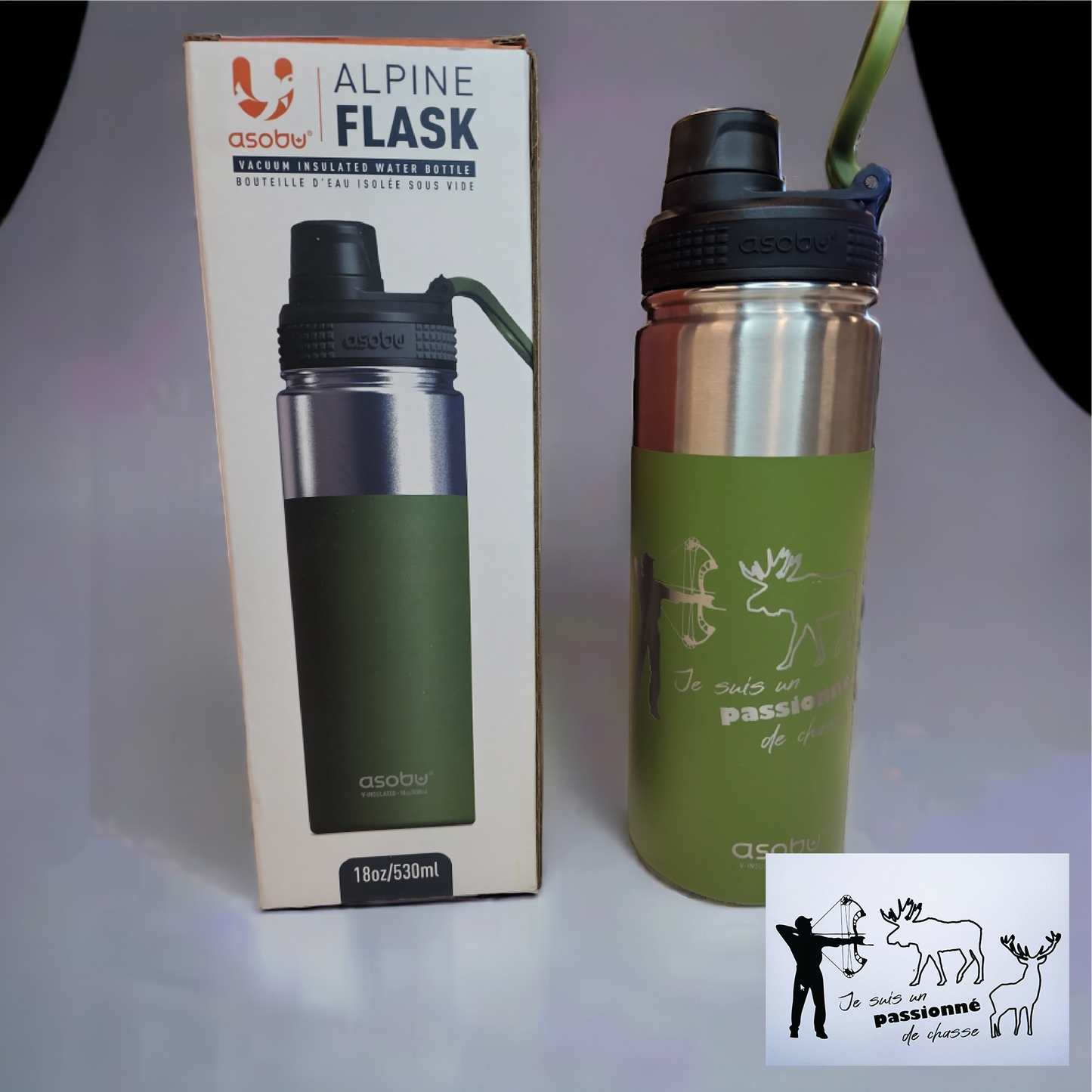 Bouteille Alpine Flask 18oz/ 530ml